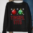 Jingle Balls Tinsel Tits Couple Christmas Couples Matching Men Women Sweatshirt Graphic Print Unisex Gifts for Old Women