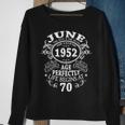 June 1952 The Man Myth Legend 70 Year Old Birthday Gifts Gift For Mens Sweatshirt Gifts for Old Women