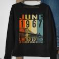 June 1967 Limited Edition 56 Years Of Being Awesome Sweatshirt Gifts for Old Women