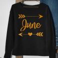 June Personalized Name Funny Birthday Custom Mom Gift Idea Men Women Sweatshirt Graphic Print Unisex Gifts for Old Women