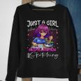 Just A Girl Who Loves Anime Ramen And Sketching Japan Anime Sweatshirt Gifts for Old Women