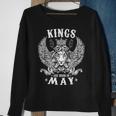 Kings Are Born In MayFunny Birthday Idea Gift For Mens Sweatshirt Gifts for Old Women