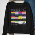 Know Your Flags - Lgbtq Gay Pride Flag Transgender Sweatshirt Gifts for Old Women
