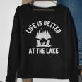 Lake Funny Life Is Better At Lake Vibes Campfire Lake Sweatshirt Gifts for Old Women