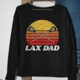 Lax Dad Vintage X Crossed Lacrosse Sticks 80S Sunset Retro Sweatshirt Gifts for Old Women