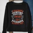 Legend 1958 Vintage 65Th Birthday Born In February 1958 Sweatshirt Gifts for Old Women