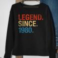 Legend Since 1980 42 Geburtstag Geschenk Legende Seit 1980 Sweatshirt Geschenke für alte Frauen