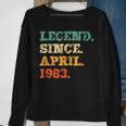 Legend Since April 1983 Funny 40Th Birthday 40 Years Old Sweatshirt Gifts for Old Women