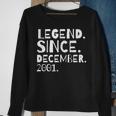 Legende Seit Dezember 2001 Geburtstag Sweatshirt für Bruder und Schwester Geschenke für alte Frauen