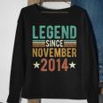 Legende Seit November 2014 Sweatshirt, 8 Jahre Jubiläum Edition Geschenke für alte Frauen