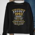 Legenden August 1963 Geboren - 59. Geburtstag Sweatshirt für Jubilare Geschenke für alte Frauen