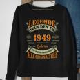 Legenden Wurden Im 1949 Geboren 74 Geburtstag 74 Jahre Sweatshirt Geschenke für alte Frauen