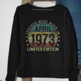 Legenden Wurden Im April 1973 Geschenk 50 Geburtstag Mann V8 Sweatshirt Geschenke für alte Frauen