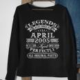 Legenden Wurden Im April 2005 Geschenk 18 Geburtstag Mann V4 Sweatshirt Geschenke für alte Frauen