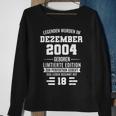 Legenden Wurden Im Dezember 2004 18Geburtstag Sweatshirt Geschenke für alte Frauen