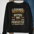 Legends Were Born In November 1981 Sweatshirt Gifts for Old Women