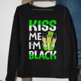 Leprechaun St Patrick’S Day Kiss Me I’M Black Sweatshirt Gifts for Old Women