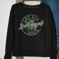 Let The Shenanigans Begin Funny Clovers St Patricks Day Sweatshirt Gifts for Old Women
