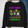 Let The Shenanignomes Begin Mardi Gras Gnomes Shenanigans Sweatshirt Gifts for Old Women