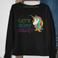 Lets Glow Crazy - Glow Party - Unicorn Lover - Birthday Sweatshirt Gifts for Old Women