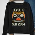 Level 18 Jahre Geburtstags Junge Gamer 2004 Geburtstag Sweatshirt Geschenke für alte Frauen