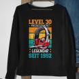 Level 30 Jahre Geburtstags Mann Gamer 1992 Geburtstag Sweatshirt Geschenke für alte Frauen