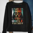 Leveling Up To Uncle 2023 Vintage Promoted To Uncle Est 2023 Sweatshirt Gifts for Old Women