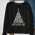 Lets Get Lit Weihnachtsbaum Geschenke Lebkuchen Schneemann Sweatshirt Geschenke für alte Frauen