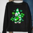 Love Gnomes Irish Shamrock St Patricks Day Four Leaf Clover Sweatshirt Gifts for Old Women