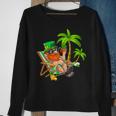 Lucky Irish Leprechaun Hawaiian Surfing St Patrick Day Retro Sweatshirt Gifts for Old Women