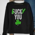 Lucky You Shamrock Irish Ireland St Patricks Day Vintage Sweatshirt Gifts for Old Women