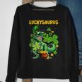 Luckysaurus Irish Leprechaun DinosaurRex St Patricks Day Sweatshirt Gifts for Old Women