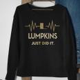 Lumpkins Just Did It Personalized Last Name Sweatshirt Gifts for Old Women