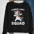 Lunch Lady Squad Dabbing Unicorn Funny Lunch Ladies Gift Sweatshirt Gifts for Old Women