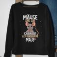 Lustiges Mäuse-Motiv Sweatshirt, Ich bin eine Maus Spruch, Schwarz Geschenke für alte Frauen