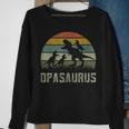 Lustiges Opa Dinosaurier Sweatshirt, Saurier Motiv für Großväter Geschenke für alte Frauen