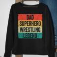 Lustiges Wrestler Papa Sweatshirt, Vatertag Superhelden Wrestling Legende Geschenke für alte Frauen