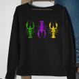 Mardi Gras Crawfish Jester Hat Bead New Orleans Gifts  Sweatshirt Gifts for Old Women