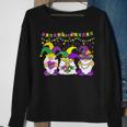 Mardi Gras Gnome Holding Mask Love Mardi Gras Costume Outfit Sweatshirt Gifts for Old Women
