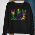 Mardi Gras Outfit Funny Suck Me Dry Crawfish Carnival Party Sweatshirt Gifts for Old Women