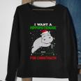 Math Christmas Pajama I Want A Hippopotenuse For Christmath Sweatshirt Gifts for Old Women