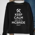 Mcbride Funny Surname Birthday Family Tree Reunion Gift Idea Sweatshirt Gifts for Old Women