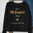 Mcdaniel Last Name Family Names Sweatshirt Gifts for Old Women