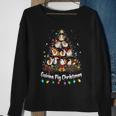 Meerschweinchen Weihnachtsbaum Sweatshirt, Weihnachtspyjama für Tierfreunde Geschenke für alte Frauen