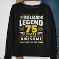 Mens 75Th Birthday Billiards Player 75 Years Old Billiards Player Sweatshirt Gifts for Old Women