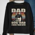 Mens Alaskan Klee Kai Dad And Dog Dad I Rock Them Both Vintage Sweatshirt Gifts for Old Women