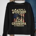 Mens Being A Veteran Is An Honour - Patriotic Us Veteran Grandpa Sweatshirt Gifts for Old Women