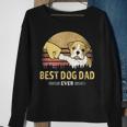 Mens Best Bulldog Dad Ever Vintage English Bulldog Puppy Lover Sweatshirt Gifts for Old Women