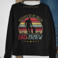 Mens Blessed To Be Called Dad And Papaw Vintage Fathers Day Gift Sweatshirt Gifts for Old Women