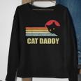 Mens Cat Daddy Funny Vintage Style Cat Retro Distressed Sweatshirt Gifts for Old Women